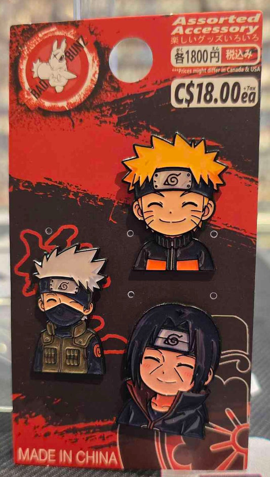 (NAR-01PIN) NARUTO, KAKASHI & ITACHI Naruto Anime Enamel Pin