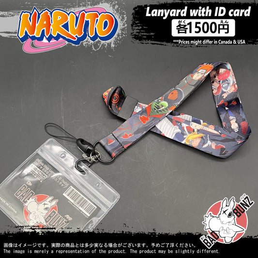 (NAR-04LYD) Naruto Anime Lanyard with ID Card Holder