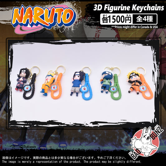 (NAR-05PVC) Naruto Anime PVC 3D Figure Keychain