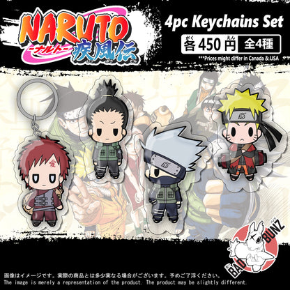 (NAR-01KC) Naruto Anime Double-Sided Acrylic Keychain Set