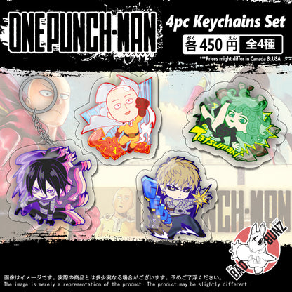 (OPM-01KC) One Punch Man Anime Double-Sided Acrylic Keychain Set