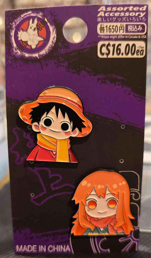 (OP-03PIN) LUFFY & NAMI One Piece Anime Enamel Pin