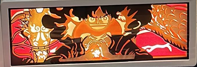 (OP-09FACE) LUFFY One Piece Anime LED Face Portrait Frame