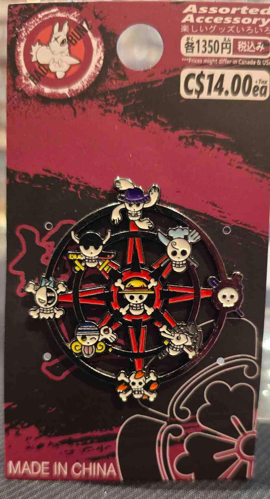 (OP-10PIN) SKULL One Piece Anime Enamel Pin