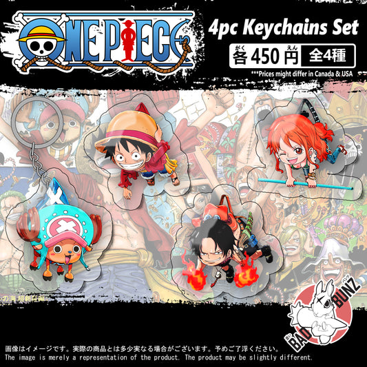 (OP-01KC) One Piece Anime Double-Sided Acrylic Keychain Set