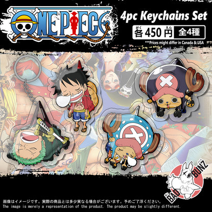 (OP-02KC) One Piece Anime Double-Sided Acrylic Keychain Set