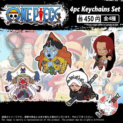 (OP-04KC) One Piece Anime Double-Sided Acrylic Keychain Set