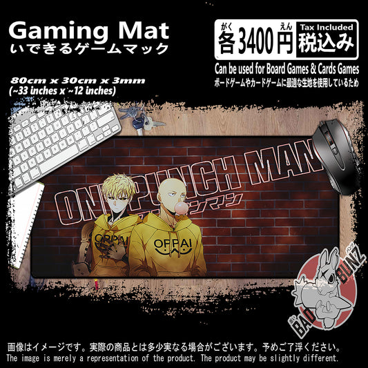 (AN-OPM-04) One Punch Man Anime 800mm x 300mm Gaming Play Mat