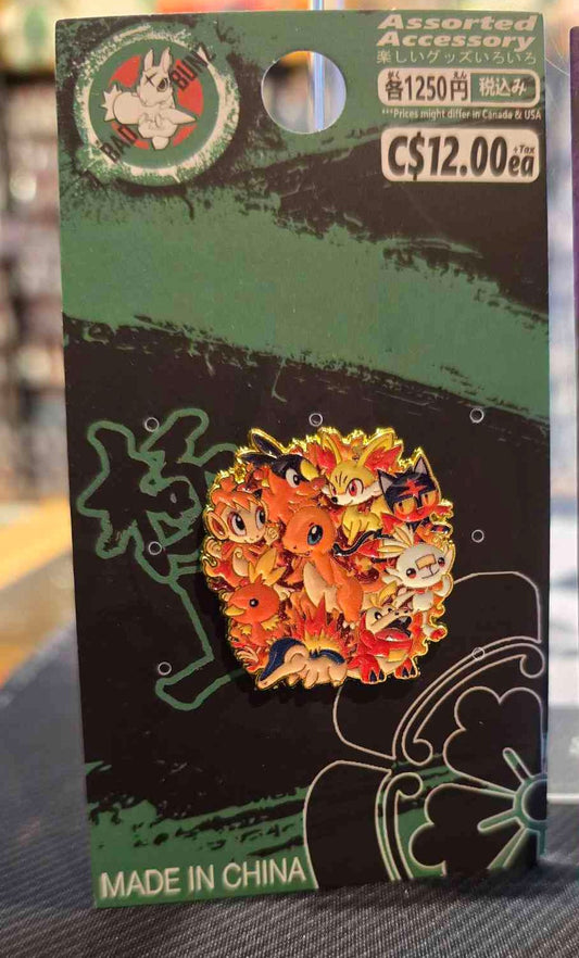 (PKM-01PIN) FIRE Pokemon Gaming Enamel Pin