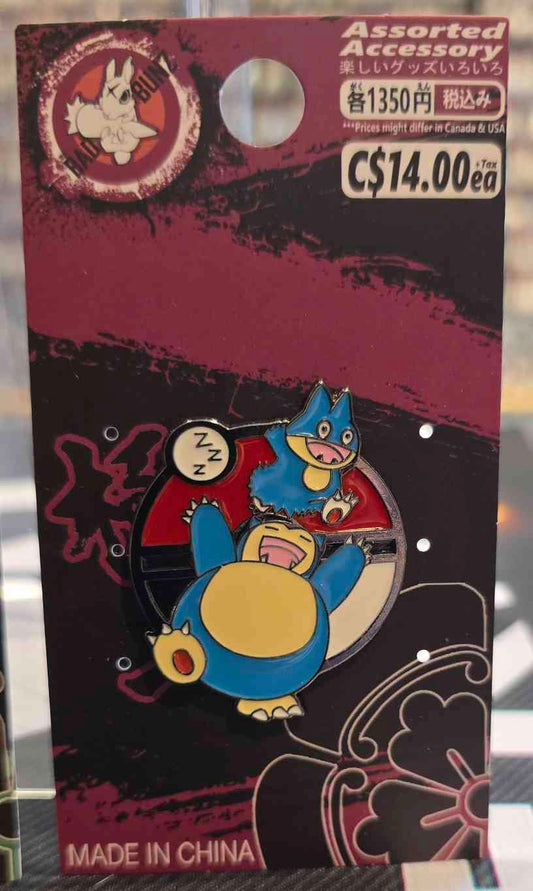 (PKM-21PIN) SNORLAX EVO Pokemon Gaming Enamel Pin