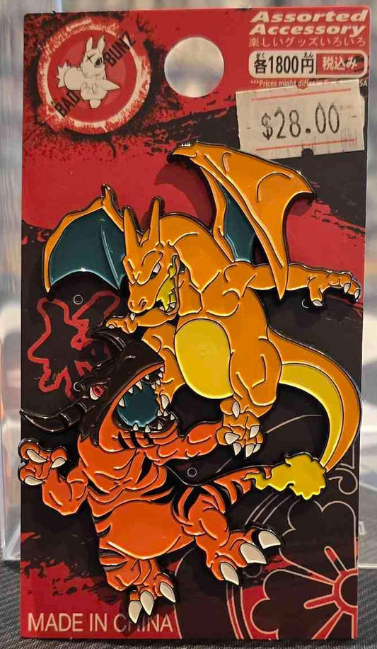 (PKM-51PIN) CHARIZARD & GREYMON Pokemon Gaming Enamel Pin
