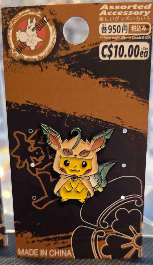 (PKM-63PIN) PIKA LEAFEON Pokemon Gaming Enamel Pin