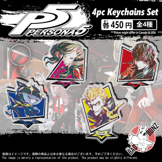 (PSN-02KC) Persona 5 Game Double-Sided Acrylic Keychain Set