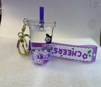 (SANRIO-02LQD) Kuromi Liquid Keychain (15)