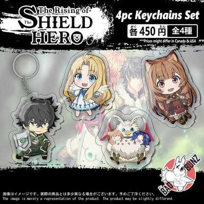(SHO-01KC) Shield Hero Anime Double-Sided Acrylic Keychain Set