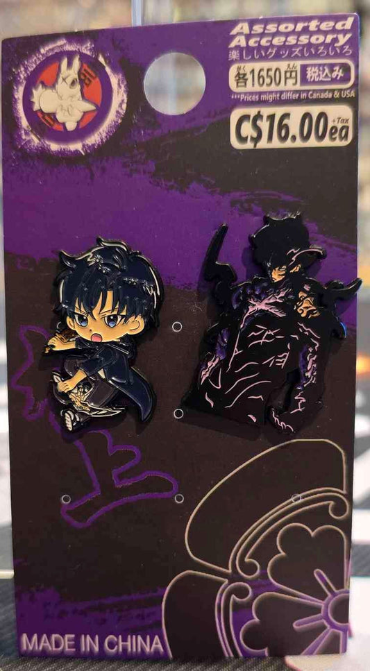 (SOL-02PIN) TWO SUNG JINWOO Solo Leveling Anime Enamel Pin