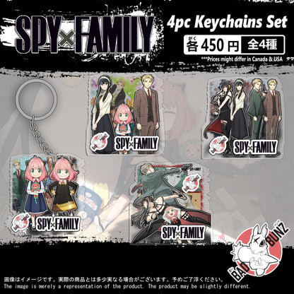 (SPY-01KC) Spy X Family Anime Double-Sided Acrylic Keychain Set
