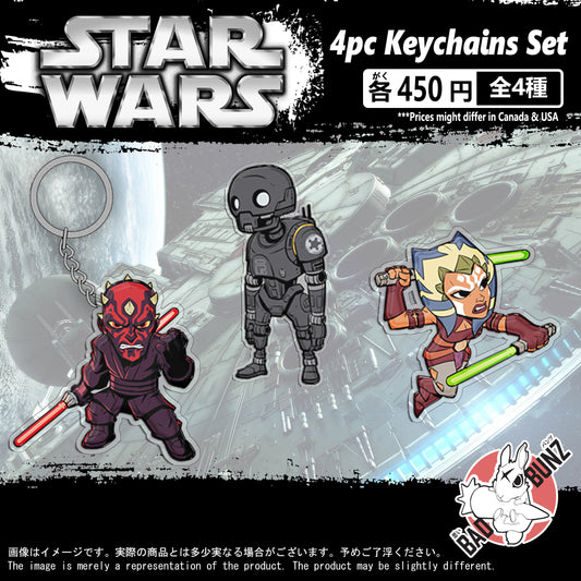 (STW-04KC) Star Wars Movie Double-Sided Acrylic Keychain Set