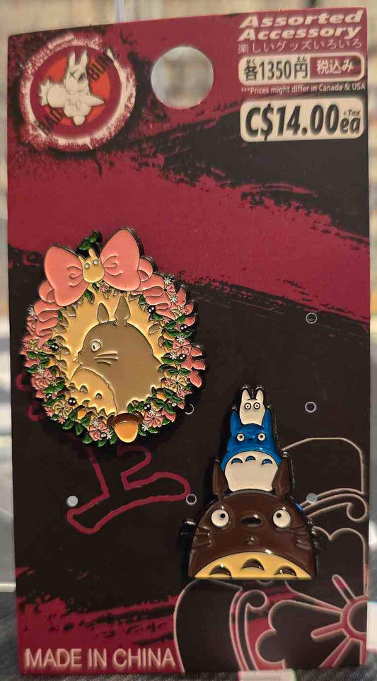 (TTR-07PIN) TWO TOTORO Studio Anime Movie Enamel Pin