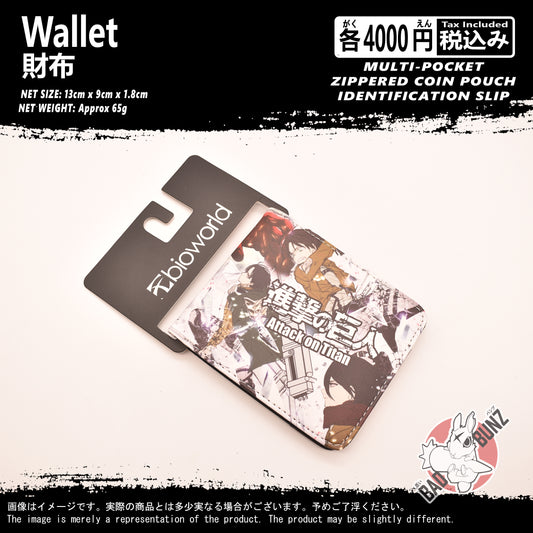 (WLT-AOT01) Attack on Titan Anime Wallet