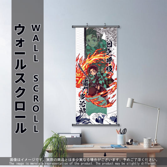 (Anime-DS-03) TANJIRO Demon Slayer Anime Wall Scroll