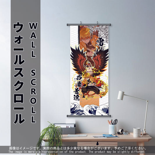 (Anime-DS-04) ZENITSU Demon Slayer Anime Wall Scroll