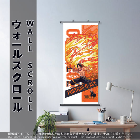 (Anime-OP-03) ACE One Piece Anime Wall Scroll