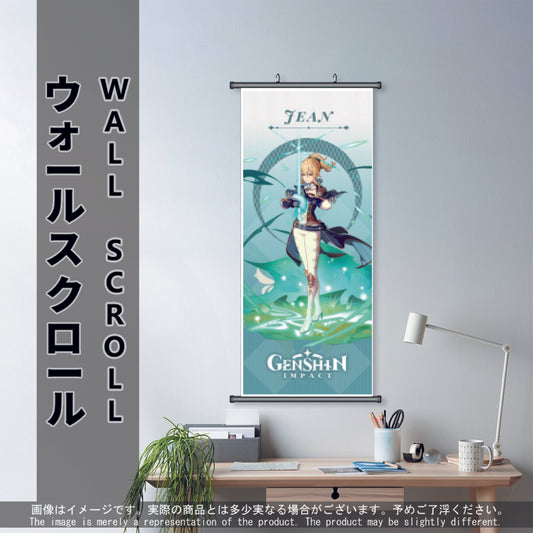 (GSN-ANEMO-01) JEAN Genshin Impact Anime Wall Scroll