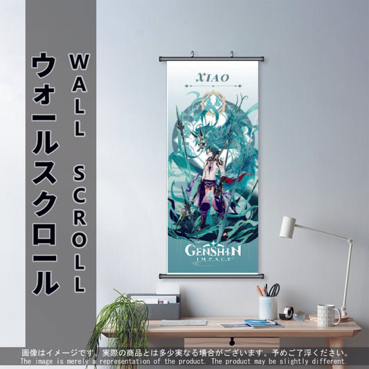 (GSN-ANEMO-05) XIAO Genshin Impact Anime Wall Scroll