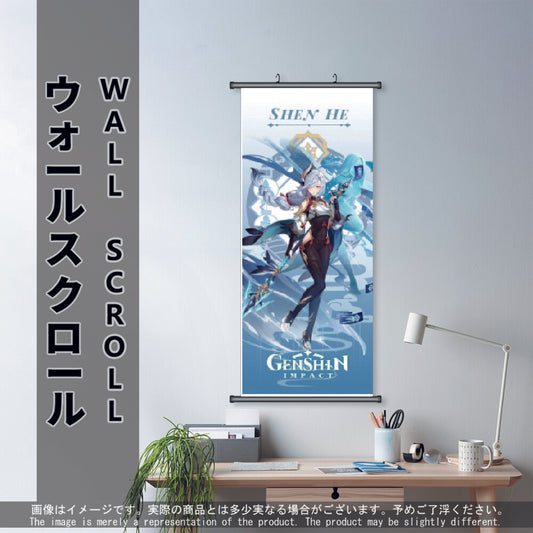 (GSN-CRYO-07) SHEN HE Genshin Impact Anime Wall Scroll