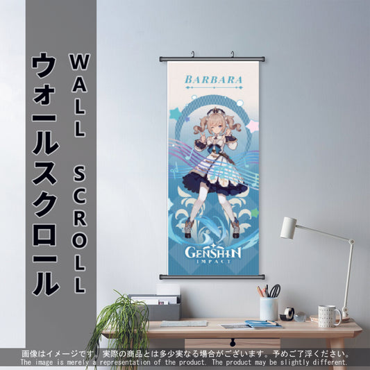 (GSN-HYDRO-01) BARBARA Genshin Impact Anime Wall Scroll