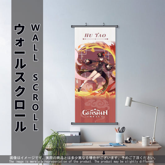 (GSN-PYRO-07) HU TAO Genshin Impact Anime Wall Scroll